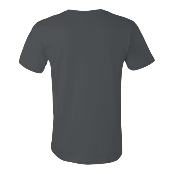 Bella + Canvas Jersey Tee, Asphalt, Back view