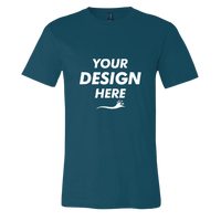 Bella + Canvas Jersey Tee, Atlantic, Front view, Mockup