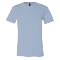 Bella + Canvas Jersey Tee, Baby Blue, Front view
