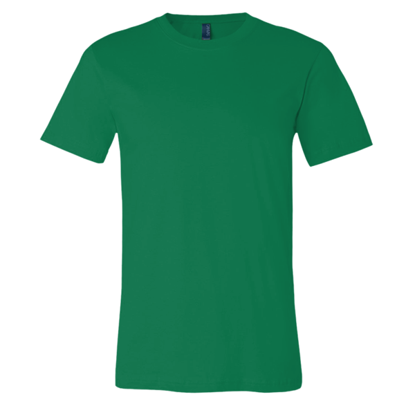 Bella + Canvas Jersey Tee, Evergreen, Front view
