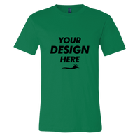 Bella + Canvas Jersey Tee, Evergreen, Front view, Mockup
