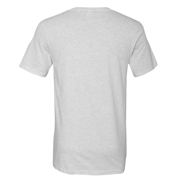 Bella + Canvas Jersey V-Neck Tee, Ash, Back view