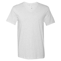 Bella + Canvas Jersey V-Neck Tee, Ash, Front view