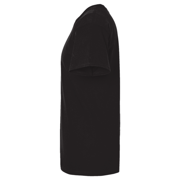 Bella + Canvas Jersey V-Neck Tee, Black, Left Sleeve view