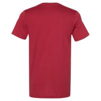 Bella + Canvas Jersey V-Neck Tee, Cardinal, Back view