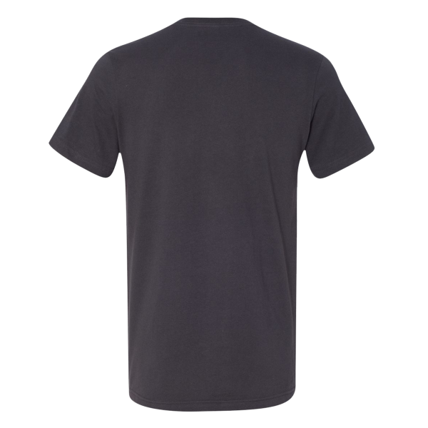 Bella + Canvas Jersey V-Neck Tee, Dark Grey, Back view
