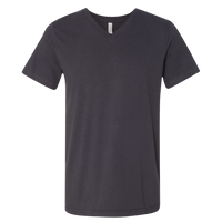 Bella + Canvas Jersey V-Neck Tee, Dark Grey, Front view