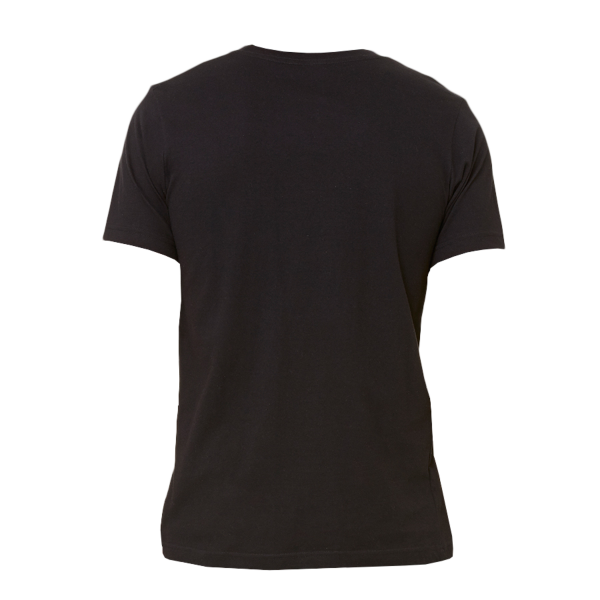 Bella + Canvas Men's Jersey Pocket Tee, Black / Black, Back view
