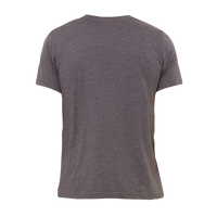 Bella + Canvas Men's Jersey Pocket Tee, Dark Grey Heather / Dark Grey Heather, Back view
