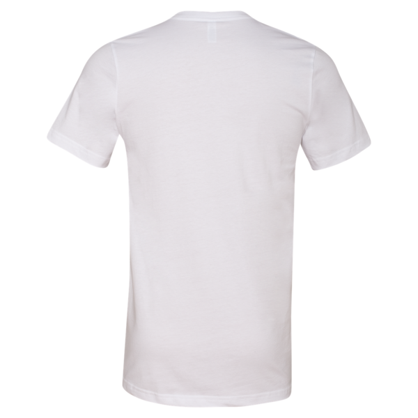 Bella + Canvas Men's Jersey Pocket Tee, White / Athletic Heather, Back view