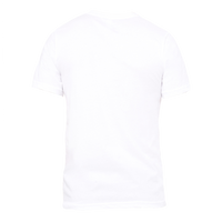 Bella + Canvas Men's Jersey Pocket Tee, White / Black, Back view