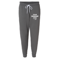 Bella + Canvas Sponge Fleece Jogger Sweatpants, Asphalt, Front view, Mockup