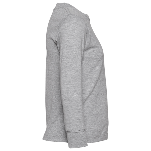 Bella + Canvas Toddler Jersey Long Sleeve Tee, Athletic Heather, Right Sleeve view