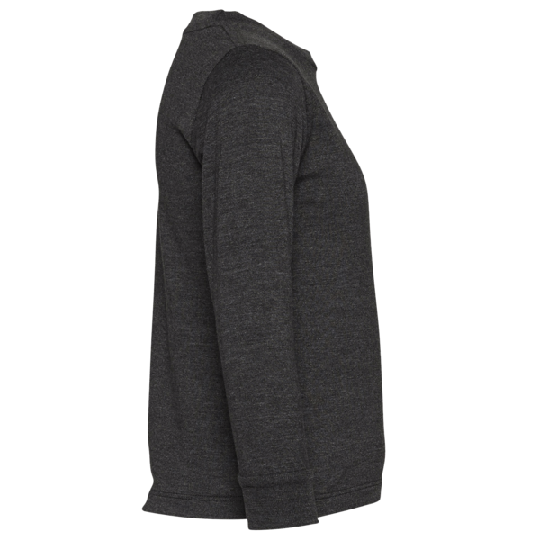 Bella + Canvas Toddler Jersey Long Sleeve Tee, Dark Grey Heather, Right Sleeve view