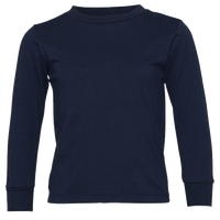 Bella + Canvas Toddler Jersey Long Sleeve Tee, Navy, Front view