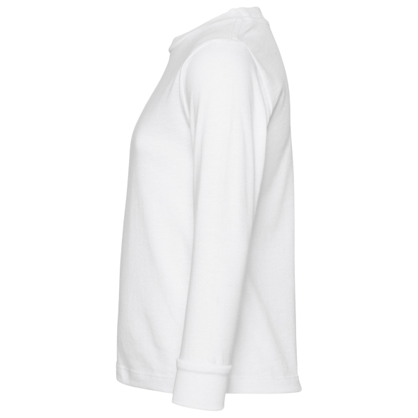 Bella + Canvas Toddler Jersey Long Sleeve Tee, White, Left Sleeve view
