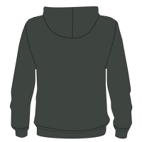 Bella + Canvas Toddler Sponge Fleece Full-Zip Hoodie Sweatshirt, Heather Forest, Back view
