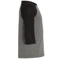 Bella + Canvas Toddler Three-Quarter Sleeve Baseball Tee, Grey / Charcoal Black Triblend, Right Sleeve view