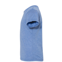Bella + Canvas Toddler Triblend Tee, Blue Triblend, Left Sleeve view