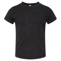 Bella + Canvas Toddler Triblend Tee, Charcoal Black Triblend, Front view