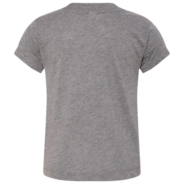 Bella + Canvas Toddler Triblend Tee, Grey Triblend, Back view