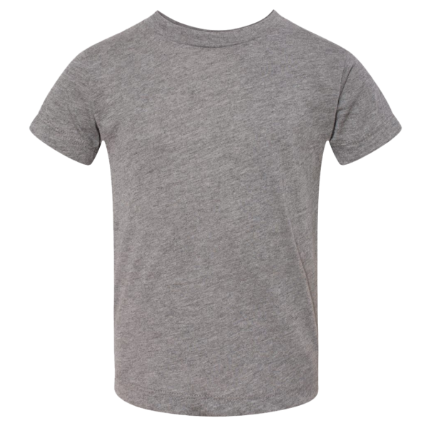Bella + Canvas Toddler Triblend Tee, Grey Triblend, Front view