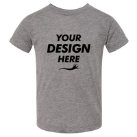 Bella + Canvas Toddler Triblend Tee, Grey Triblend, Front view, Mockup