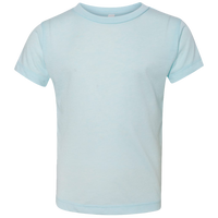 Bella + Canvas Toddler Triblend Tee, Ice Blue Triblend, Front view