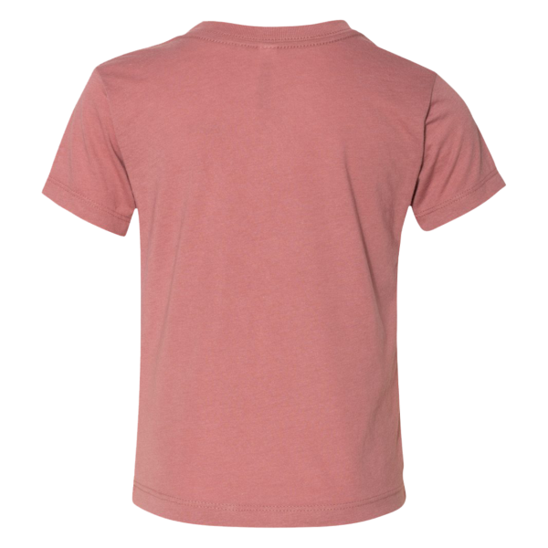 Bella + Canvas Toddler Triblend Tee, Mauve Triblend, Back view