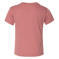Bella + Canvas Toddler Triblend Tee, Mauve Triblend, Back view