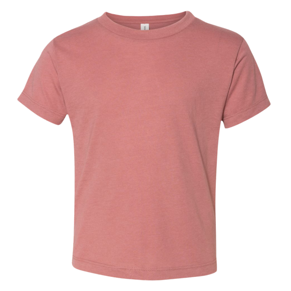 Bella + Canvas Toddler Triblend Tee, Mauve Triblend, Front view