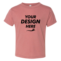 Bella + Canvas Toddler Triblend Tee, Mauve Triblend, Front view, Mockup