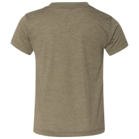 Bella + Canvas Toddler Triblend Tee, Olive Triblend, Back view