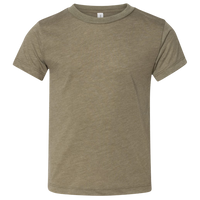 Bella + Canvas Toddler Triblend Tee, Olive Triblend, Front view