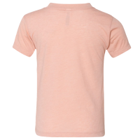 Bella + Canvas Toddler Triblend Tee, Peach Triblend, Back view