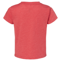 Bella + Canvas Toddler Triblend Tee, Red Triblend, Back view