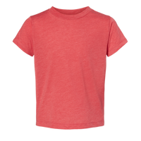 Bella + Canvas Toddler Triblend Tee, Red Triblend, Front view