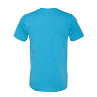 Bella + Canvas Triblend Tee, Aqua Triblend, Back view