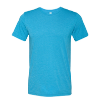 Bella + Canvas Triblend Tee, Aqua Triblend, Front view