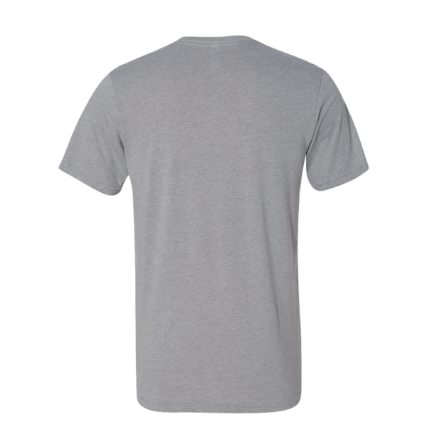 Bella + Canvas Triblend Tee, Athletic Grey Triblend, Back view