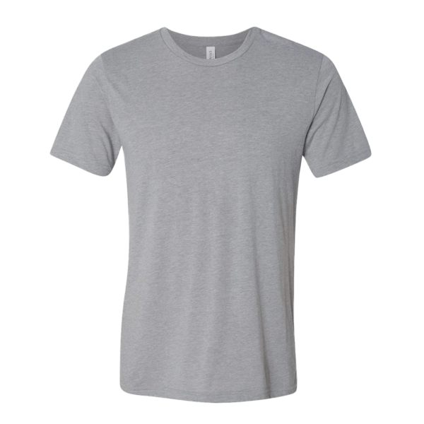 Bella + Canvas Triblend Tee, Athletic Grey Triblend, Front view