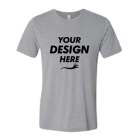 Bella + Canvas Triblend Tee, Athletic Grey Triblend, Front view, Mockup