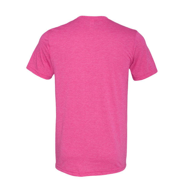 Bella + Canvas Triblend Tee, Berry Triblend, Back view