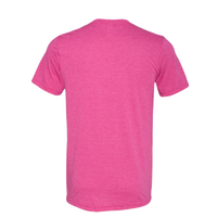 Bella + Canvas Triblend Tee, Berry Triblend, Back view