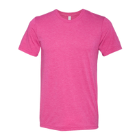 Bella + Canvas Triblend Tee, Berry Triblend, Front view
