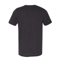 Bella + Canvas Triblend Tee, Black Heather Triblend, Back view