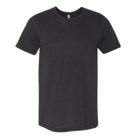 Bella + Canvas Triblend Tee, Black Heather Triblend, Front view