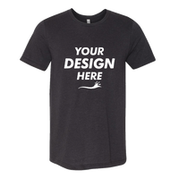Bella + Canvas Triblend Tee, Black Heather Triblend, Front view, Mockup