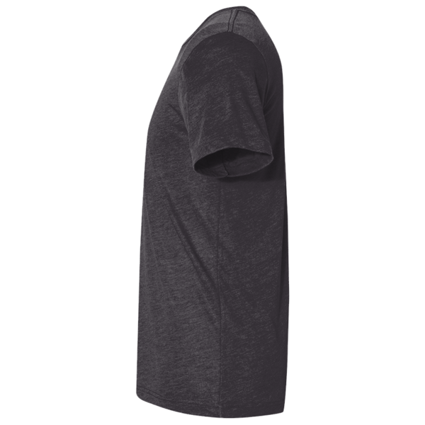 Bella + Canvas Triblend Tee, Black Heather Triblend, Left Sleeve view