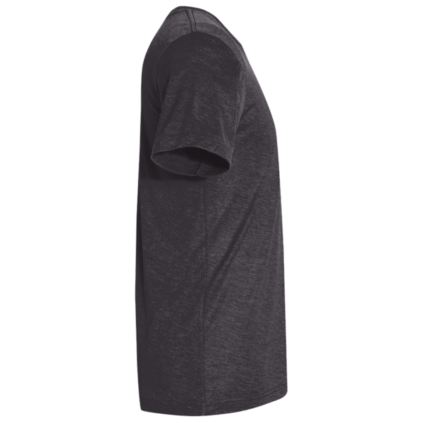 Bella + Canvas Triblend Tee, Black Heather Triblend, Right Sleeve view